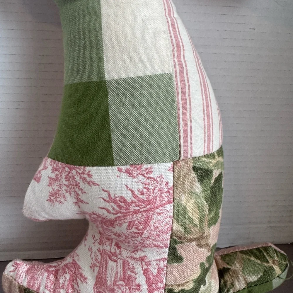 Patchwork Fabric Bunny Decor